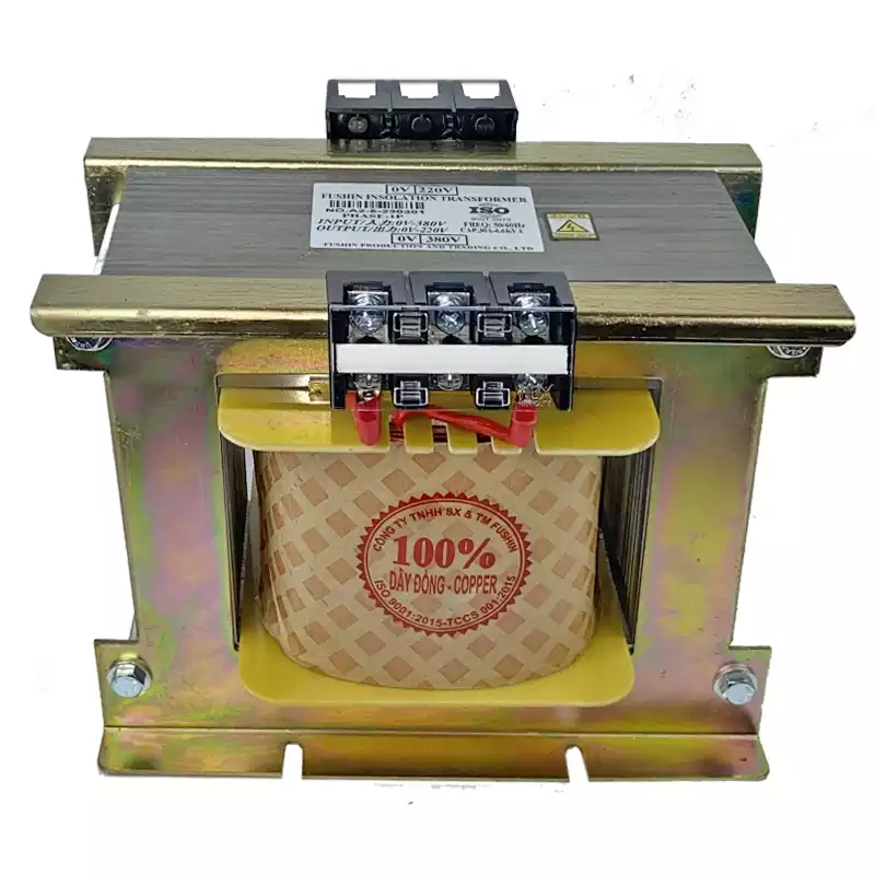 Biến Áp Trần Cách Ly 1 Pha 6.6KVA FUSHIN Vào 380V Ra 220V Dây Đồng - Hình 1