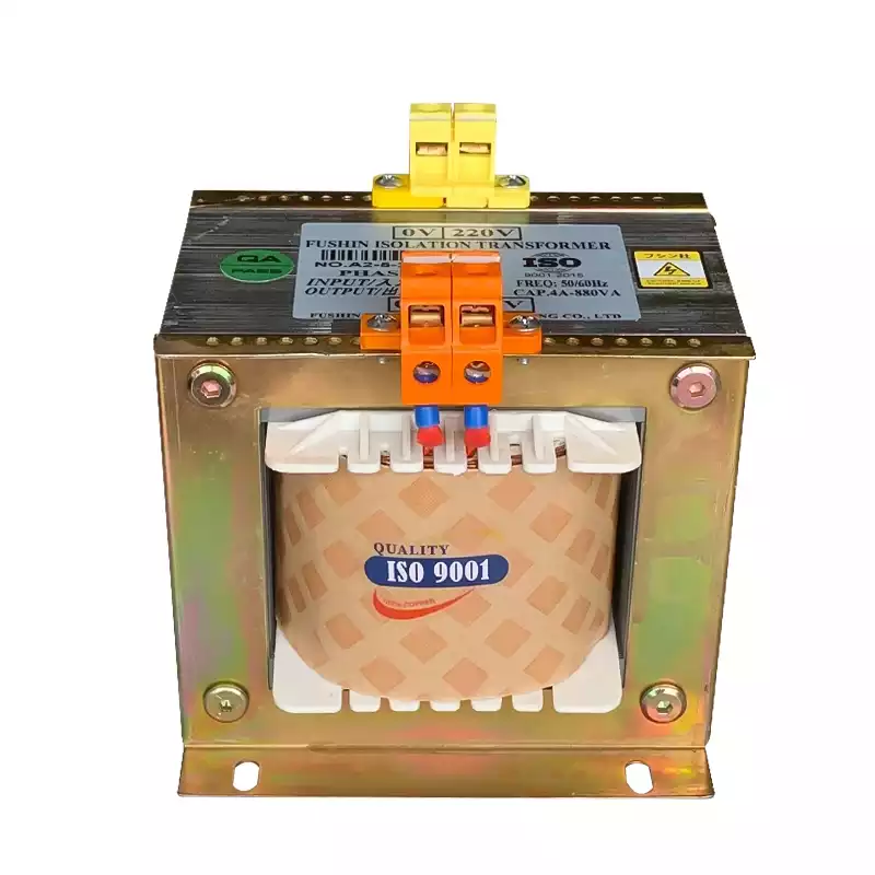 Biến Áp Trần Cách Ly 1 Pha 880VA FUSHIN Vào 380V Ra 220V Dây Đồng - Hình 1