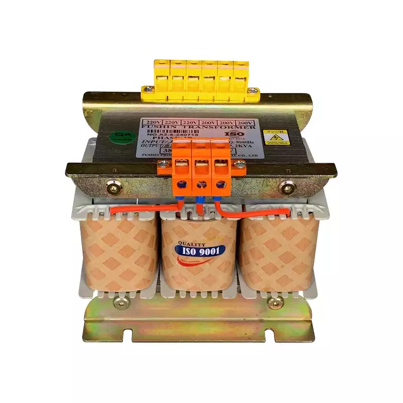 Biến Áp Trần Cách Ly 3 Pha 2KVA FUSHIN Vào 380V Ra 200V-220V Thông Dụng - Hình 2