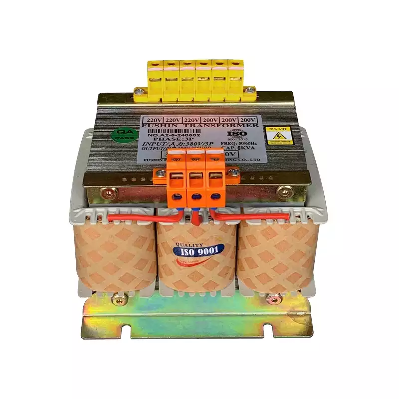 Biến Áp Trần Cách Ly 3 Pha 6KVA FUSHIN Vào 380V Ra 200V-220V Thông Dụng - Hình 2