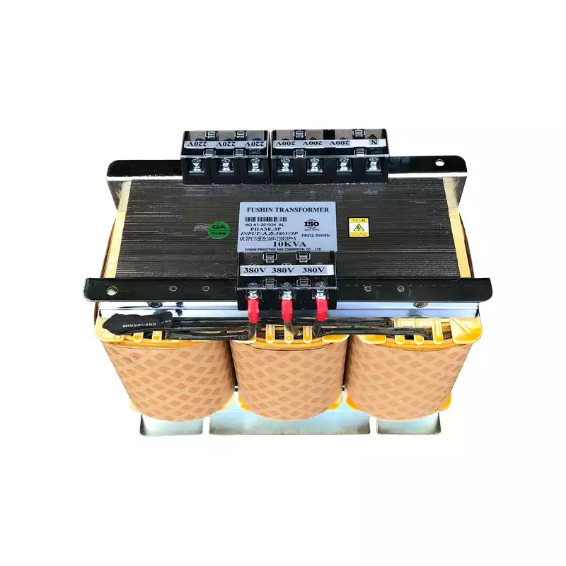 Biến Áp Trần Tự Ngẫu 3 Pha 10KVA FUSHIN Vào 380V Ra 200V-220V Thông Dụng - Hình 1