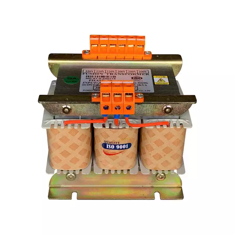 Biến Áp Trần Tự Ngẫu 3 Pha 2KVA FUSHIN Vào 380V Ra 200V-220V Thông Dụng - Hình 1