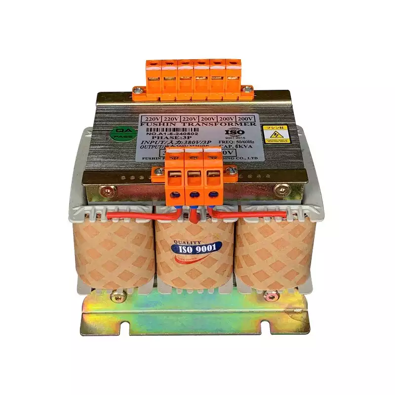 Biến Áp Trần Tự Ngẫu 3 Pha 6KVA FUSHIN Vào 380V Ra 200V-220V Thông Dụng - Hình 1