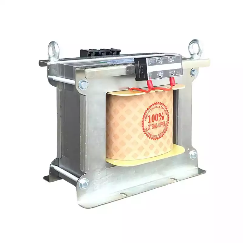 Biến Áp Trần Cách Ly 1 Pha 4.4KVA (20A) FUSHIN Vào 220V Ra 110V-220V Dây Đồng - Hình 2