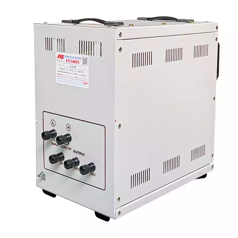 Biến Áp Tự Ngẫu 1 Pha 10KVA FUSHIN Vào 220V Ra 100V Và 110V Dây Đồng - Hình 4