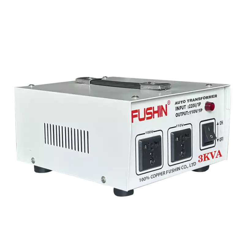 Biến Áp Tự Ngẫu 1 Pha 3KVA FUSHIN Vào 220V Ra 100V Và 110V Dây Đồng - Hình 2