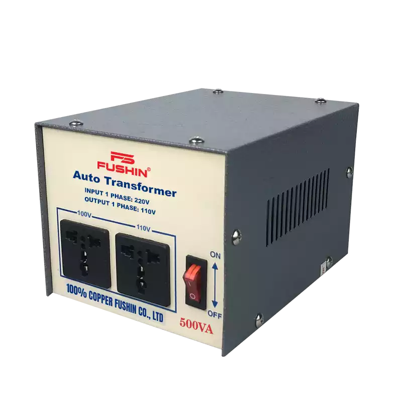 Biến Áp Tự Ngẫu 1 Pha 500VA FUSHIN Vào 220V Ra 100V Và 110V Dây Đồng - Hình 2