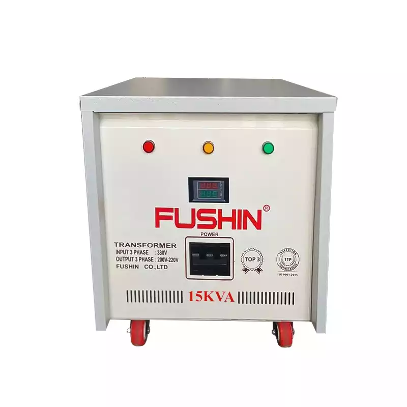 Biến Áp Tự Ngẫu 3 Pha 15KVA FUSHIN Vào 380V Ra 200V-220V Thông Dụng - Hình 1