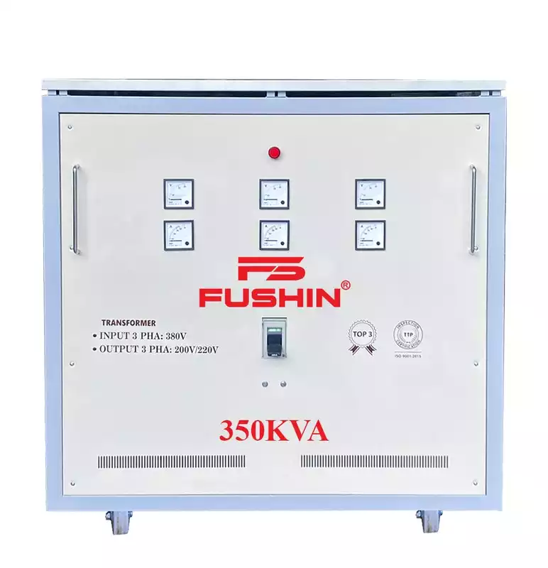 Biến Áp Tự Ngẫu 3 Pha 350KVA FUSHIN Vào 380V Ra 200V-220V Thông Dụng - Hình 1