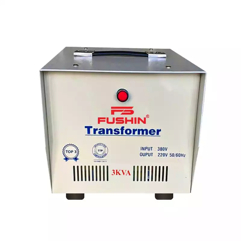 Biến Áp Tự Ngẫu 3 Pha 3KVA FUSHIN Vào 380V Ra 200V-220V Thông Dụng - Hình 1