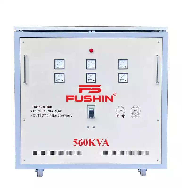Biến Áp Tự Ngẫu 3 Pha 560KVA FUSHIN Vào 380V Ra 200V-220V Thông Dụng - Hình 1