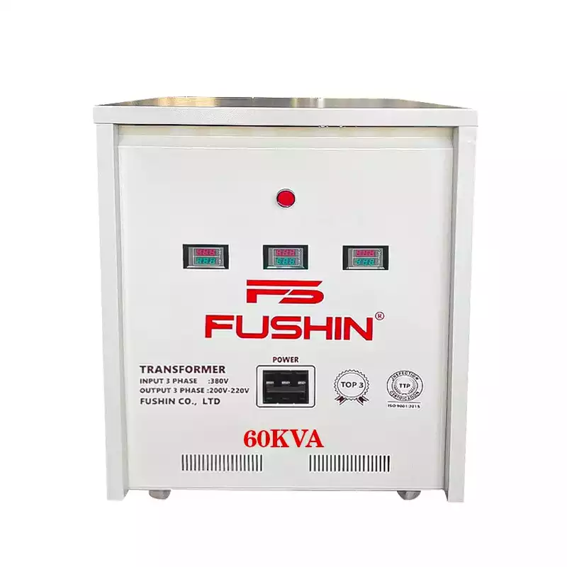 Biến Áp Tự Ngẫu 3 Pha 60KVA FUSHIN Vào 380V Ra 200V-220V Thông Dụng - Hình 1