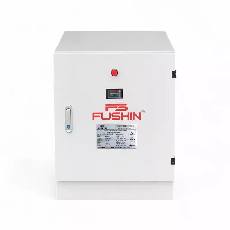 Biến Áp 1 Pha Cách Ly 15KVA FUSHIN Vào 220V Ra 110V-220V Dây Đồng - Hình 1