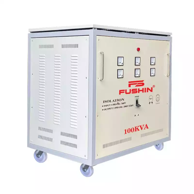 Biến Áp Cách Ly 3 Pha 100KVA FUSHIN Vào 380V Ra 200V-220V Thông Dụng - Hình 2