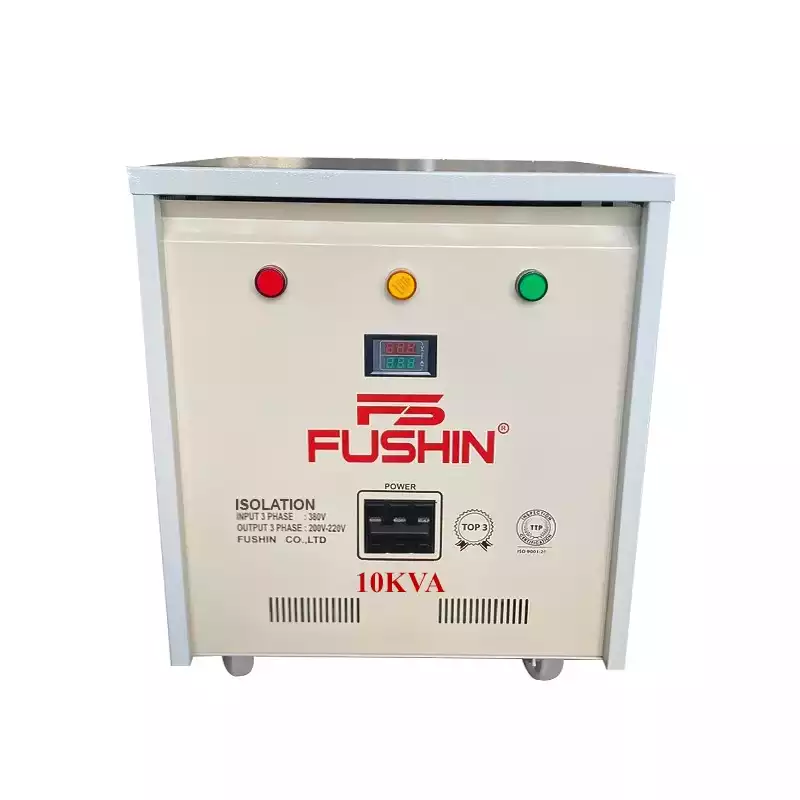 Biến Áp Cách Ly 3 Pha 10KVA FUSHIN Vào 380V Ra 200V-220V Thông Dụng - Hình 1