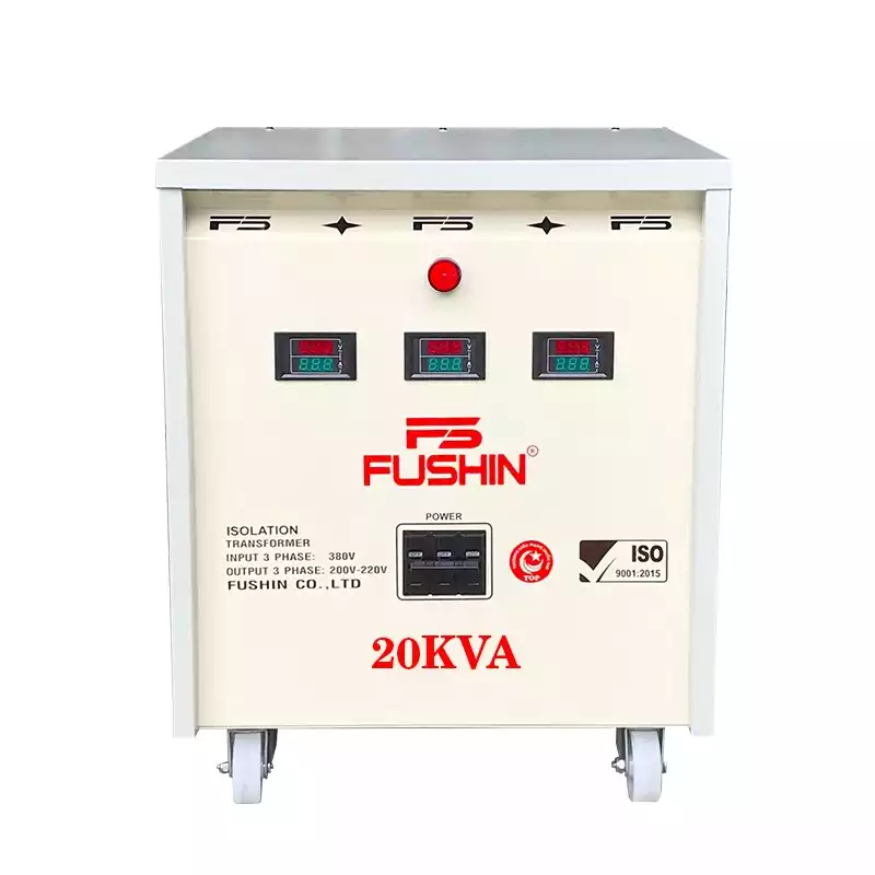 Biến Áp Cách Ly 3 Pha 20KVA FUSHIN Vào 380V Ra 200V-220V Thông Dụng - Hình 1