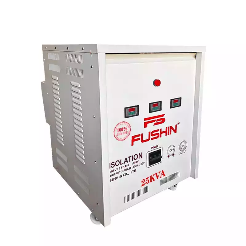 Biến Áp Cách Ly 3 Pha 25KVA FUSHIN Vào 380V Ra 200V-220V Dây Đồng - Hình 2