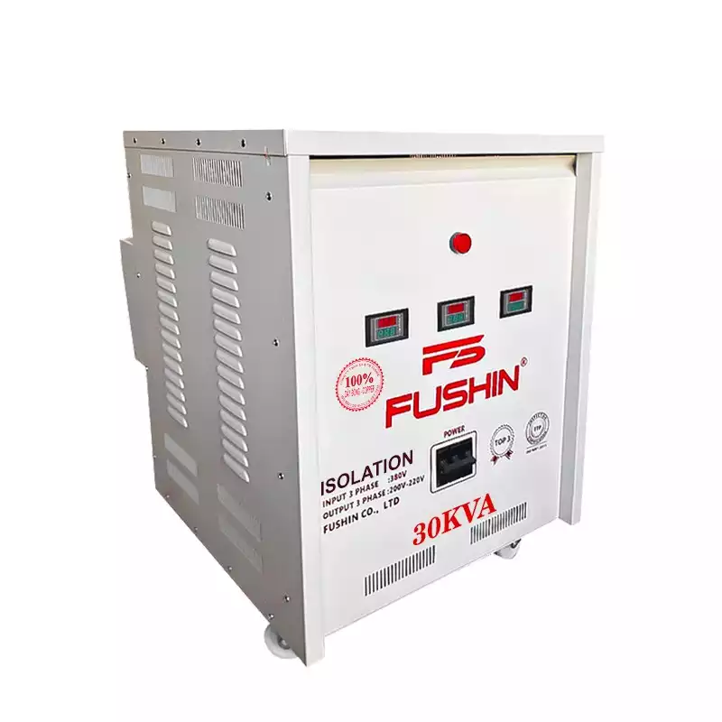 Biến Áp Cách Ly 3 Pha 30KVA FUSHIN Vào 380V Ra 200V-220V Dây Đồng - Hình 2