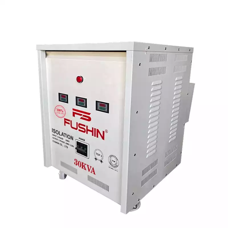 Biến Áp Cách Ly 3 Pha 30KVA FUSHIN Vào 380V Ra 200V-220V Dây Đồng - Hình 3