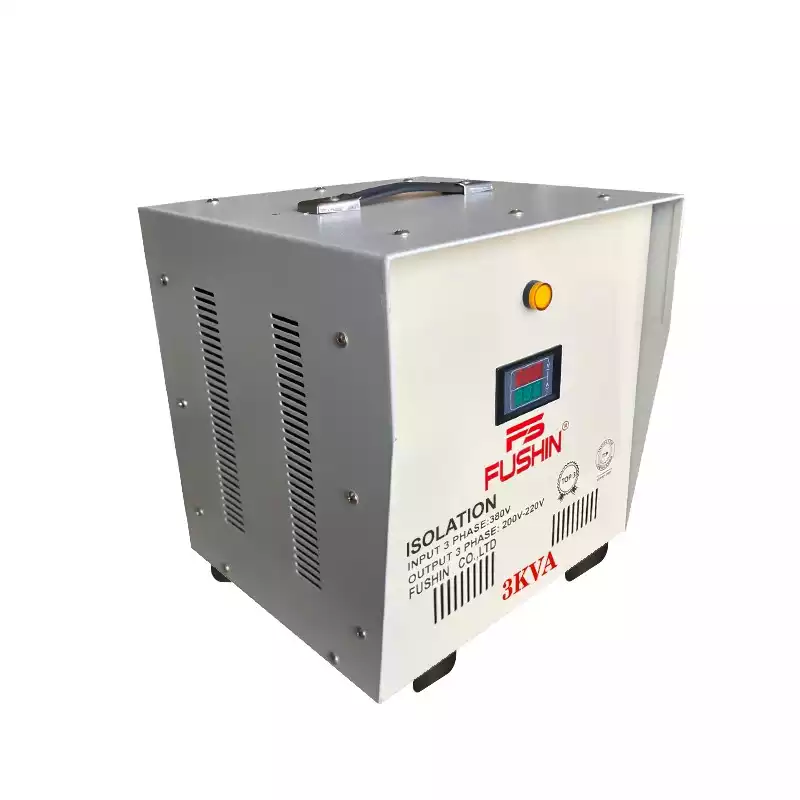 Biến Áp Cách Ly 3 Pha 3KVA FUSHIN Vào 380V Ra 200V-220V Thông Dụng - Hình 1