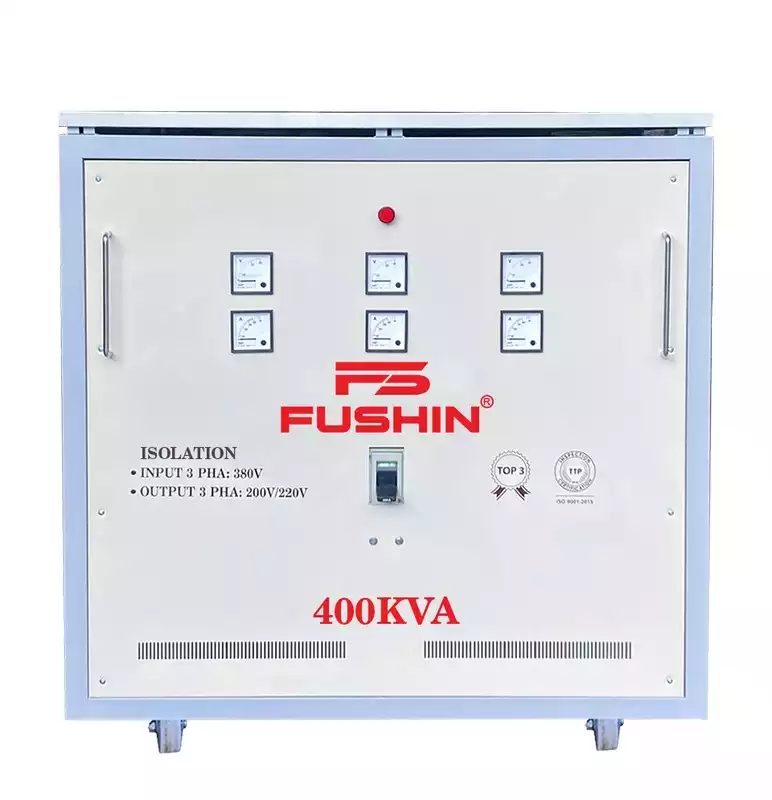 Biến Áp Cách Ly 3 Pha 400KVA FUSHIN Vào 380V Ra 200V-220V Thông Dụng - Hình 1