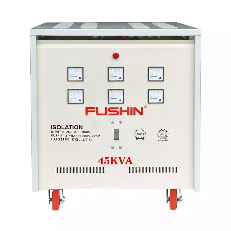 Biến Áp Cách Ly 3 Pha 45KVA FUSHIN Vào 380V Ra 200V-220V Thông Dụng - Hình 1