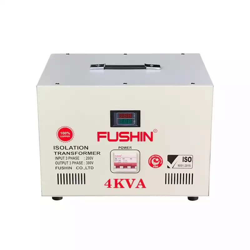 Biến Áp Cách Ly 3 Pha 4KVA FUSHIN Vào 200V Ra 380V Dây Đồng -Hình 1
