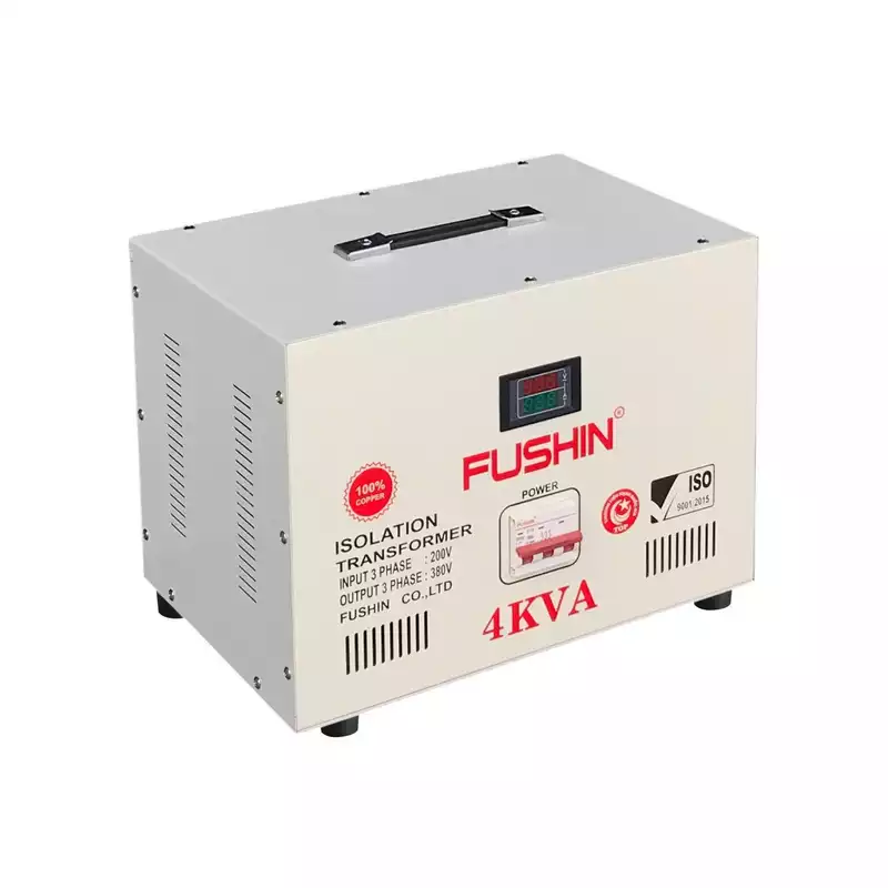 Biến Áp Cách Ly 3 Pha 4KVA FUSHIN Vào 200V Ra 380V Dây Đồng -Hình 2