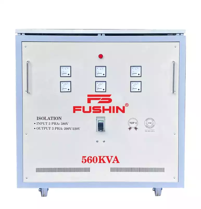 Biến Áp Cách Ly 3 Pha 560KVA FUSHIN Vào 380V Ra 200V-220V Thông Dụng - Hình 1