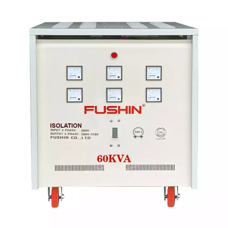 Biến Áp Cách Ly 3 Pha 60KVA FUSHIN Vào 380V Ra 200V-220V Thông Dụng - Hình 1