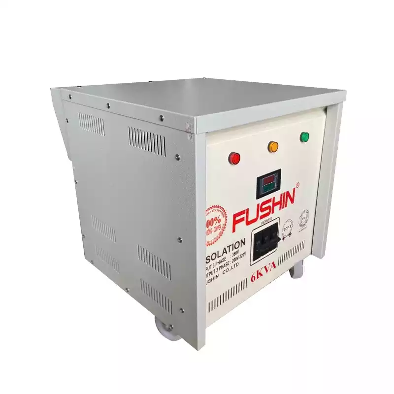 Biến Áp Cách Ly 3 Pha 6KVA FUSHIN Vào 380V Ra 200V-220V Dây Đồng - Hình 2