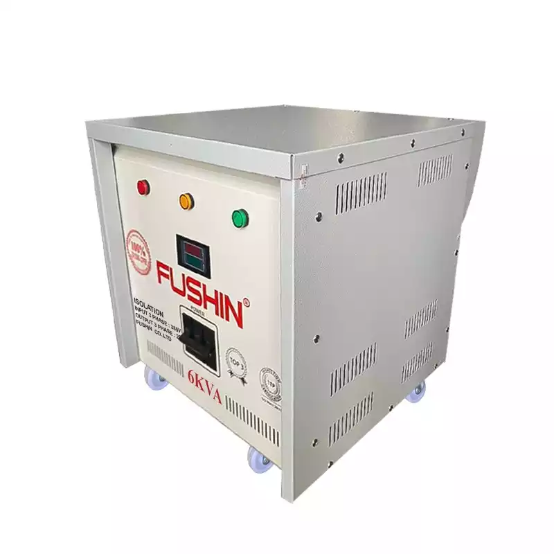 Biến Áp Cách Ly 3 Pha 6KVA FUSHIN Vào 380V Ra 200V-220V Dây Đồng - Hình 3