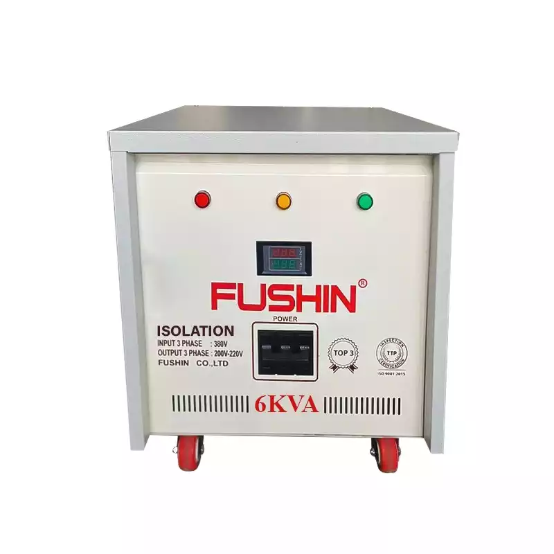 Biến Áp Cách Ly 3 Pha 6KVA FUSHIN Vào 380V Ra 200V-220V Thông Dụng - Hình 1