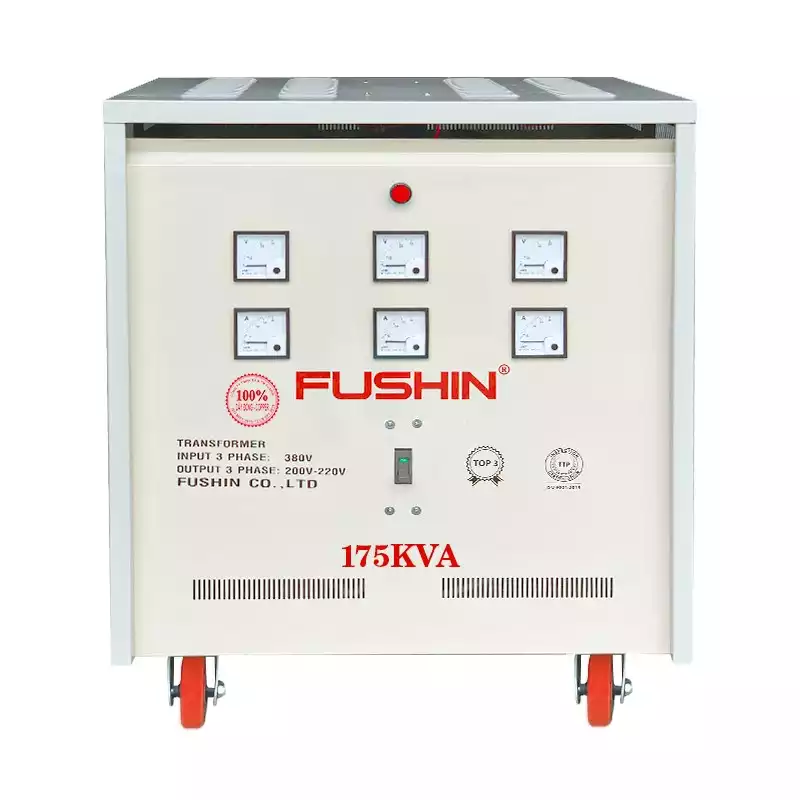 Biến Áp Tự Ngẫu 3 Pha 175KVA FUSHIN Vào 380V Ra 200V-220V Dây Đồng - Hình 1