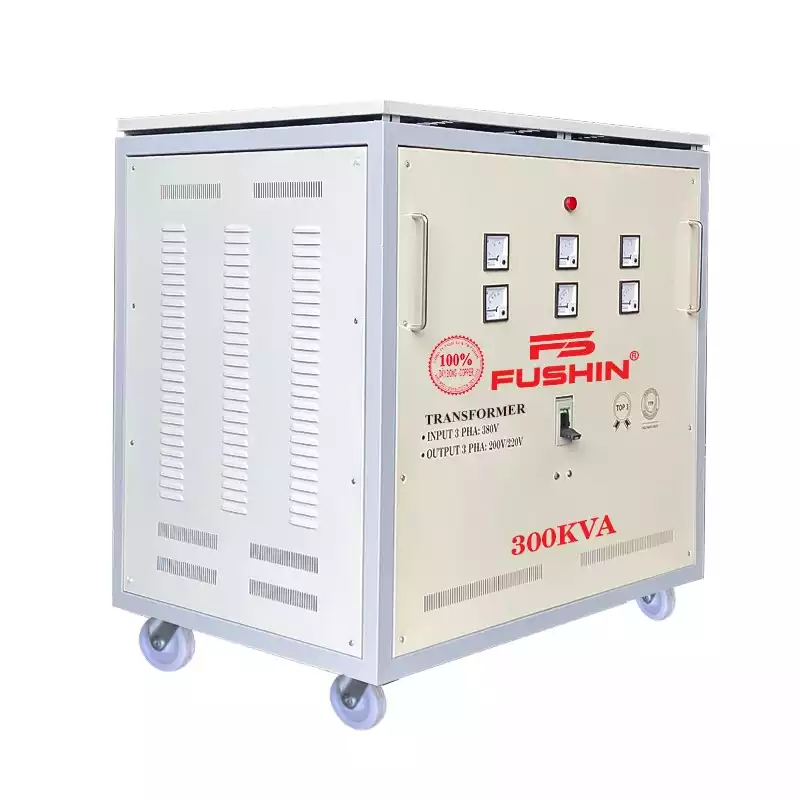 Biến Áp Tự Ngẫu 3 Pha 300KVA FUSHIN Vào 380V Ra 200V-220V Dây Đồng - Hình 2