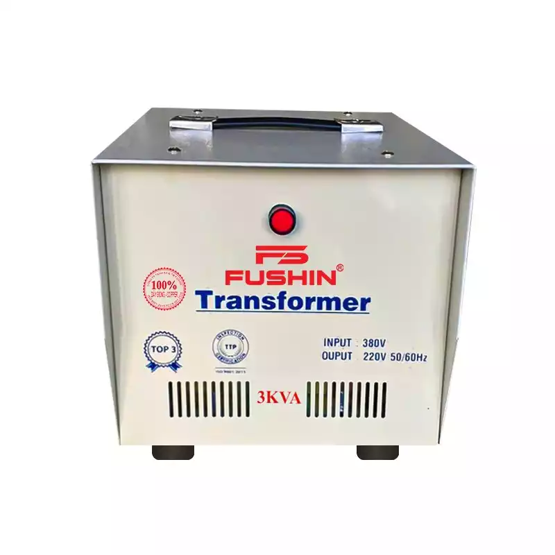 Biến Áp Tự Ngẫu 3 Pha 3KVA FUSHIN Vào 380V Ra 200V-220V Dây Đồng - Hình 1