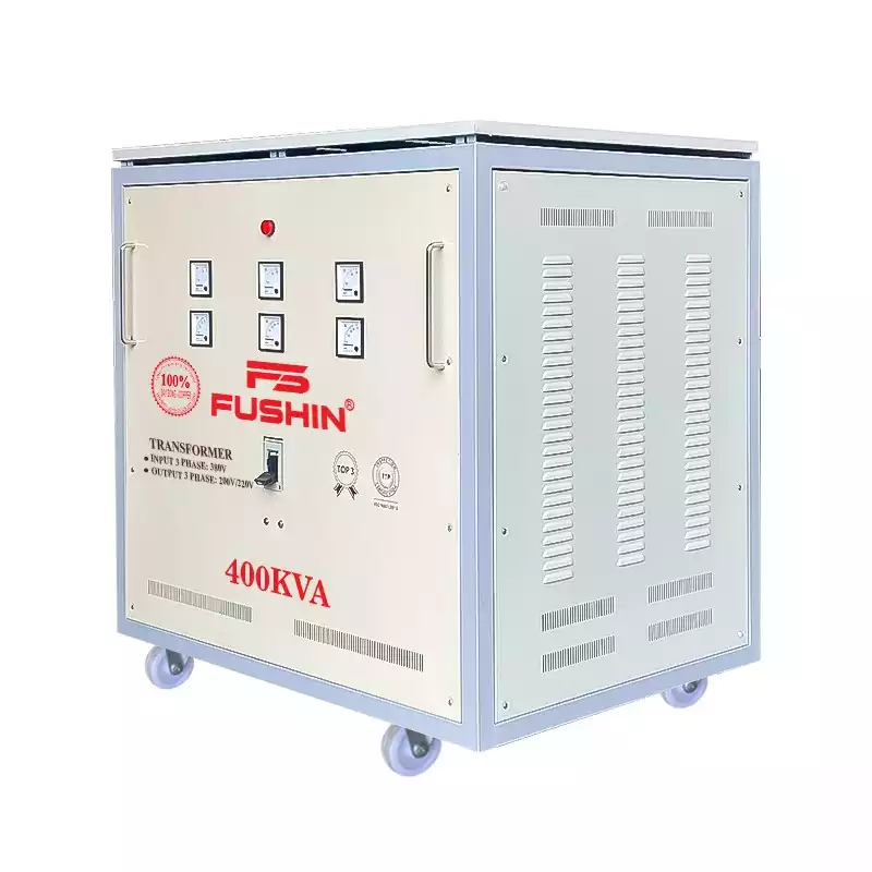 Biến Áp Tự Ngẫu 3 Pha 400KVA FUSHIN Vào 380V Ra 200V-220V Dây Đồng - Hình 3