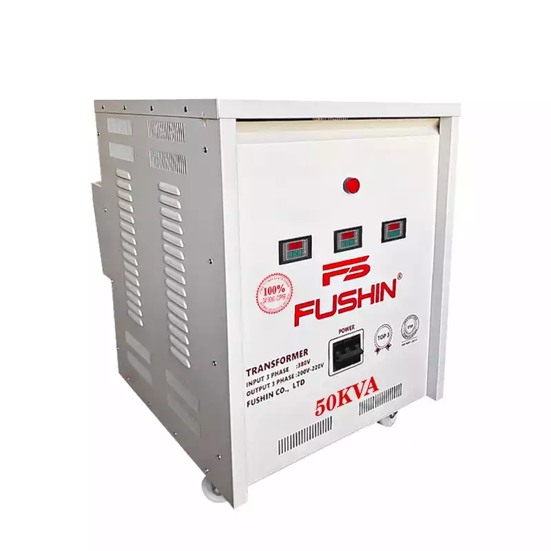Biến Áp Tự Ngẫu 3 Pha 50KVA FUSHIN Vào 380V Ra 200V-220V Dây Đồng - Hình 2