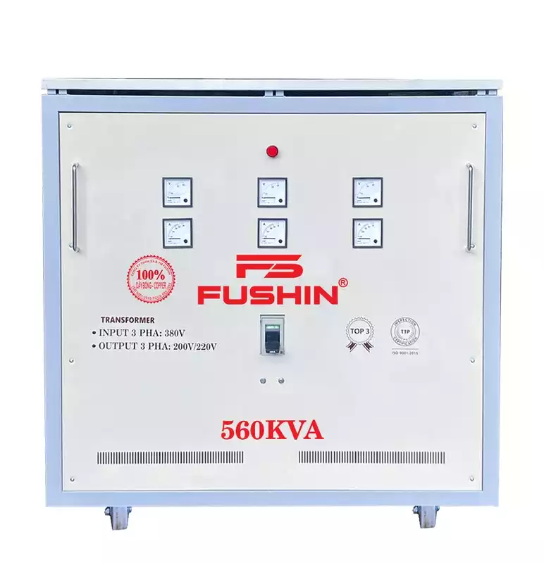 Biến Áp Tự Ngẫu 3 Pha 560KVA FUSHIN Vào 380V Ra 200V-220V Dây Đồng - Hình 1