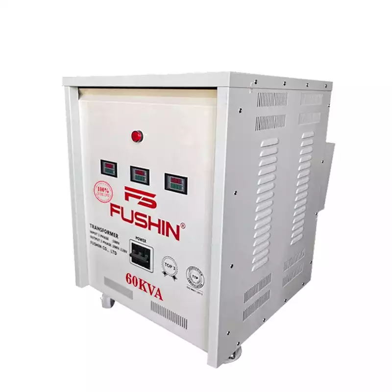 Biến Áp Tự Ngẫu 3 Pha 60KVA FUSHIN Vào 380V Ra 200V-220V Dây Đồng - Hình 3