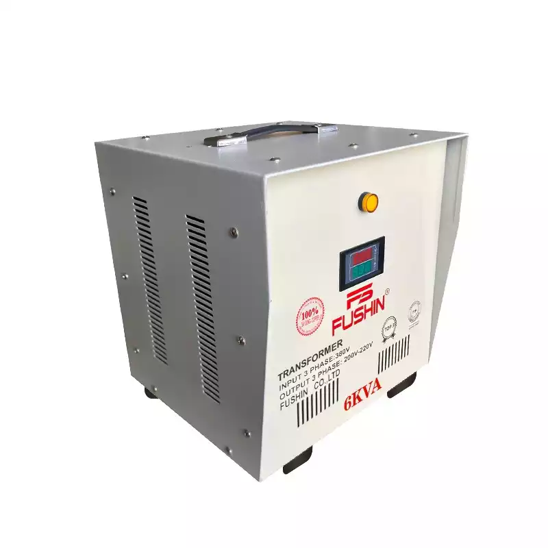 Biến Áp Tự Ngẫu 3 Pha 6KVA FUSHIN Vào 380V Ra 200V-220V Dây Đồng - Hình 2