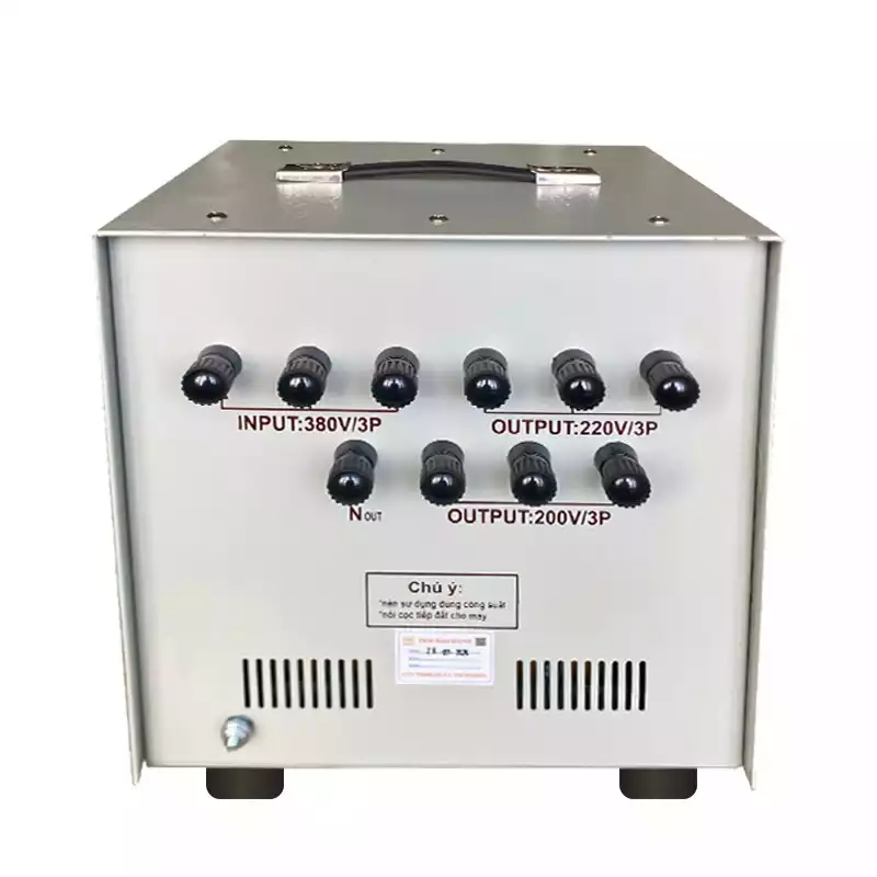 Biến Áp Tự Ngẫu 3 Pha 6KVA FUSHIN Vào 380V Ra 200V-220V Dây Đồng - Hình 4