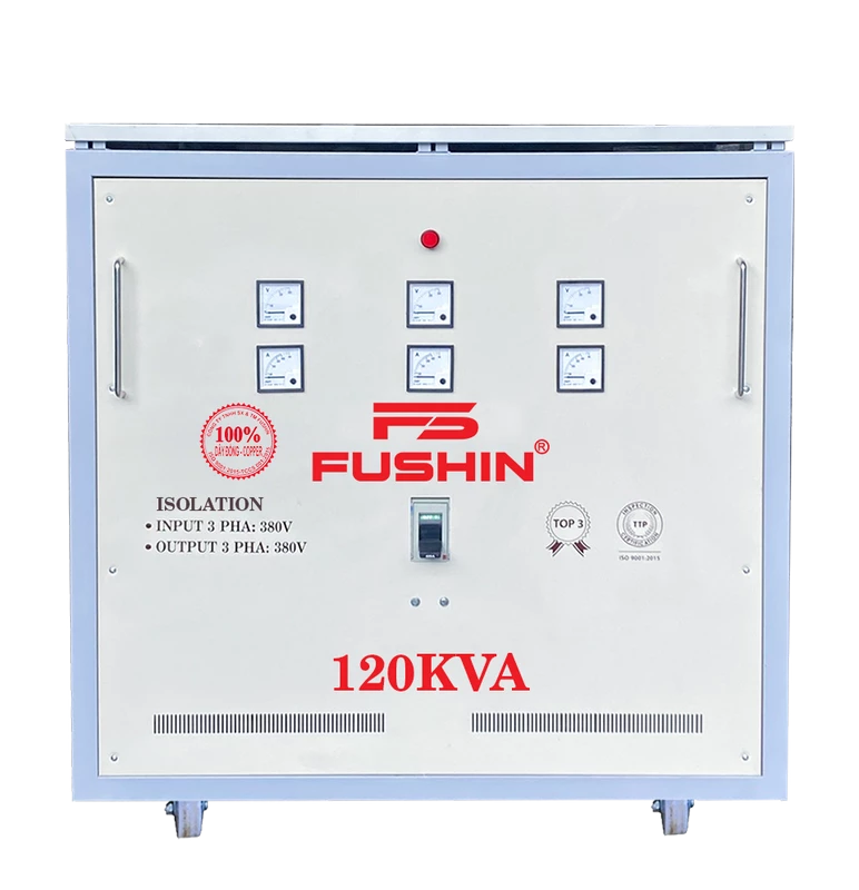 Biến Áp Cách Ly 3 Pha 380V Ra 380V 120KVA FUSHIN Dây Đồng - Hình 1