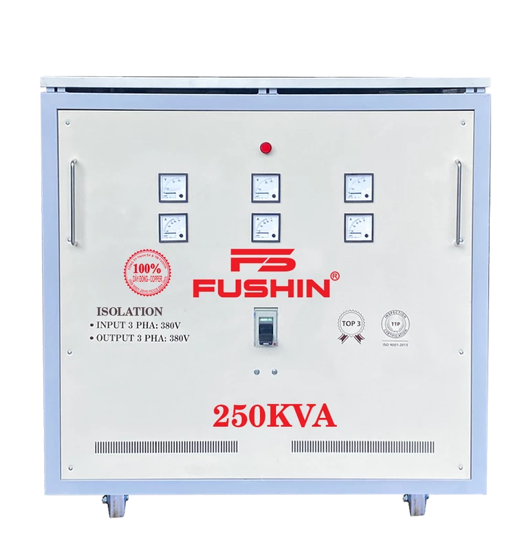 Biến Áp Cách Ly 3 Pha 380V Ra 380V 250KVA FUSHIN Dây Đồng - Hình 1