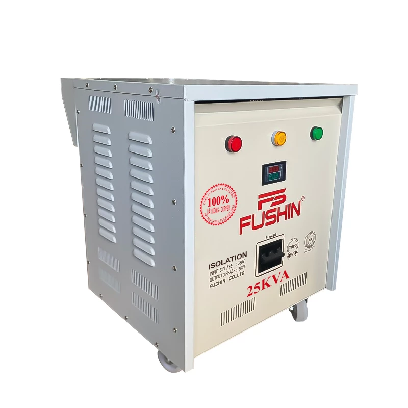 Biến Áp Cách Ly 3 Pha 380V Ra 380V 25KVA FUSHIN Dây Đồng - Hình 2