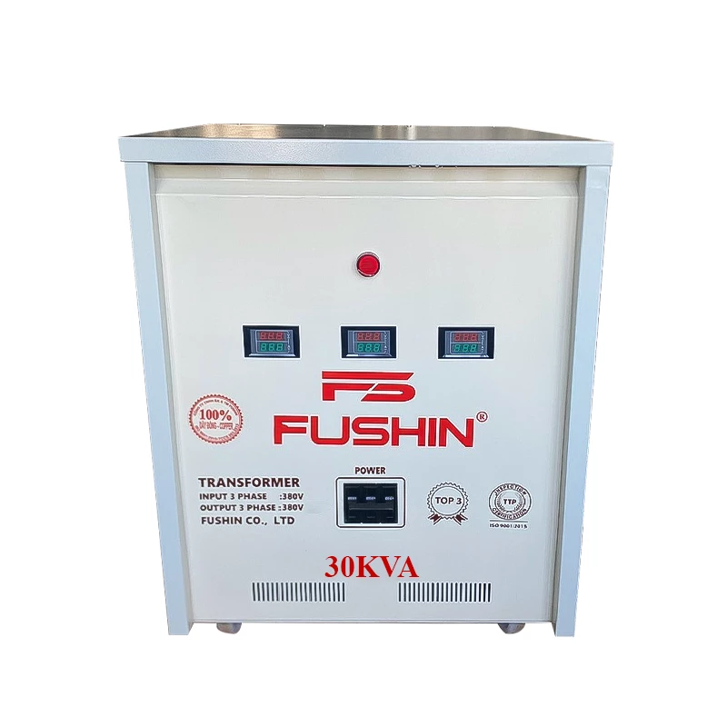 Biến Áp Cách Ly 3 Pha 380V Ra 380V 30KVA FUSHIN Dây Đồng - Hình 1