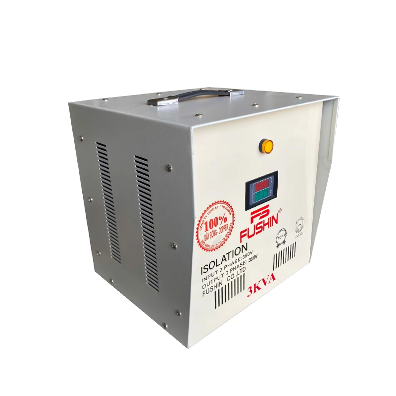 Biến Áp Cách Ly 3 Pha 380V Ra 380V 3KVA FUSHIN Dây Đồng - Hình 2