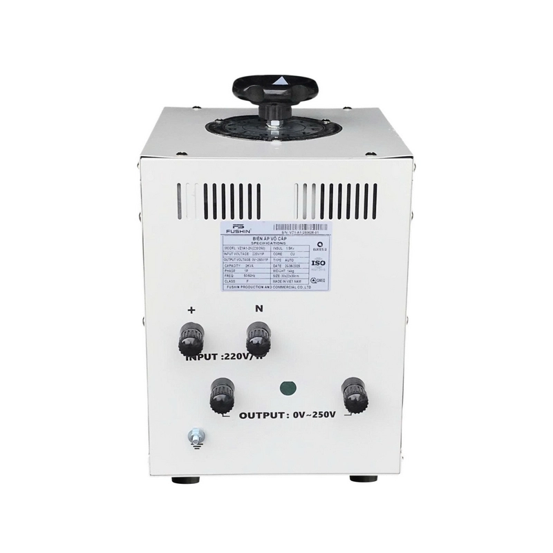 Biến Áp Vô Cấp 1 Pha 3kVA FUSHIN 220V Ra 0-250V - Hình 3